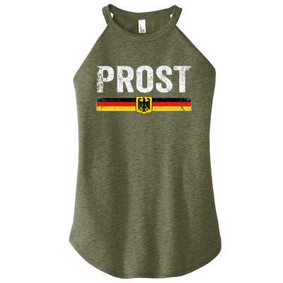 Retro Oktoberfest German Flag Prost Women's Perfect Tri Rocker Tank