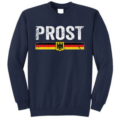 Retro Oktoberfest German Flag Prost Tall Sweatshirt