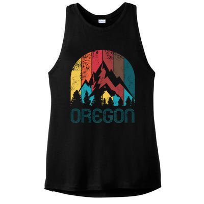 Retro Oregon Great Gift And Ladies PosiCharge Tri-Blend Wicking Tank