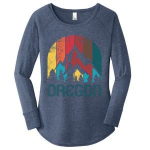 Retro Oregon Great Gift And Women's Perfect Tri Tunic Long Sleeve Shirt