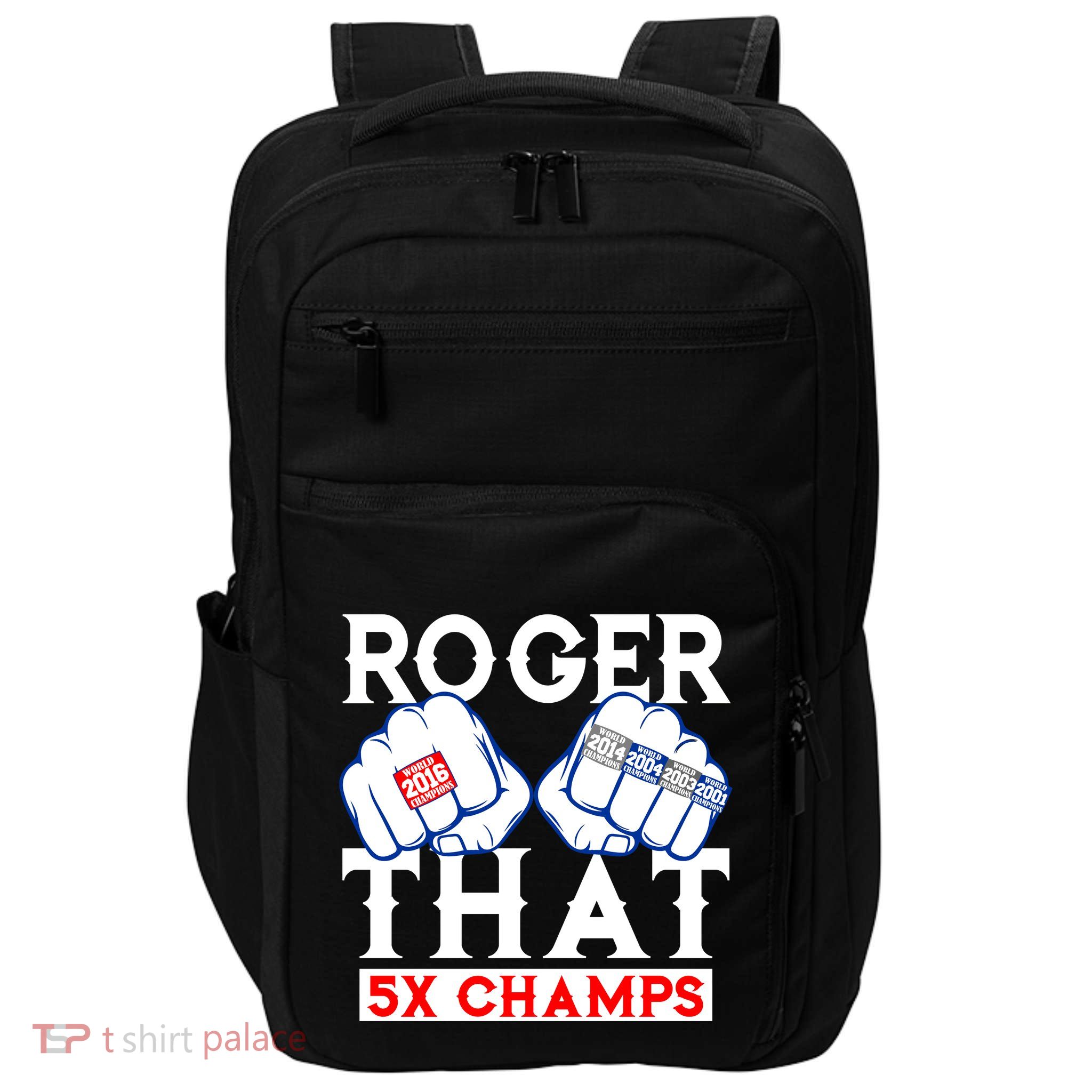 Roger That 5 Time World Champions Rings Impact Tech Backpack