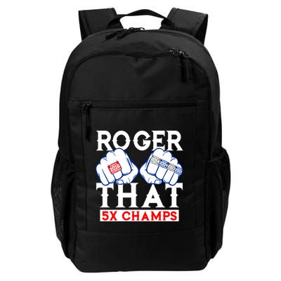 Roger That 5 Time World Champions Rings Backpack