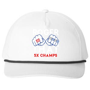 Roger That 5 Time World Champions Rings Snapback Five-Panel Rope Hat