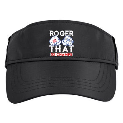 Roger That 5 Time World Champions Rings Adult Drive Performance Visor