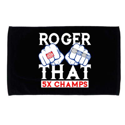 Roger That 5 Time World Champions Rings Microfiber Hand Towel