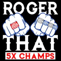 Roger That 5 Time World Champions Rings Cropped Pullover Crew