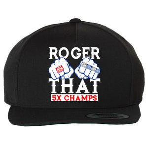 Roger That 5 Time World Champions Rings Wool Snapback Cap