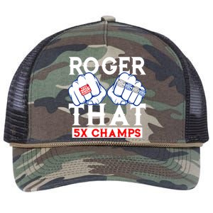 Roger That 5 Time World Champions Rings Retro Rope Trucker Hat Cap