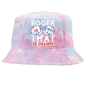 Roger That 5 Time World Champions Rings Tie-Dyed Bucket Hat