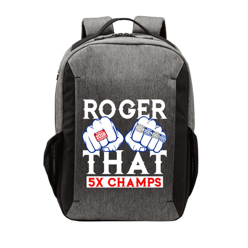 Roger That 5 Time World Champions Rings Vector Backpack