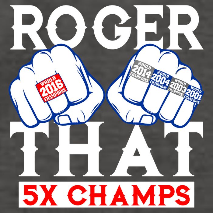 Roger That 5 Time World Champions Rings Vector Backpack
