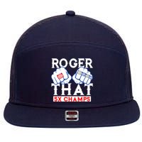 Roger That 5 Time World Champions Rings 7 Panel Mesh Trucker Snapback Hat