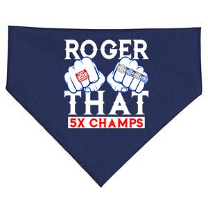 Roger That 5 Time World Champions Rings USA-Made Doggie Bandana