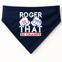 Roger That 5 Time World Champions Rings USA-Made Doggie Bandana