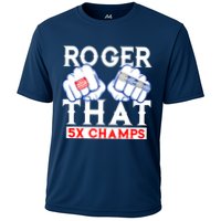 Roger That 5 Time World Champions Rings Cooling Performance Crew T-Shirt