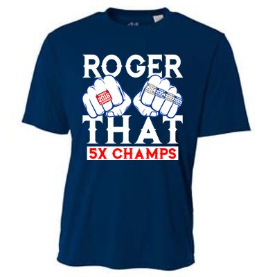 Roger That 5 Time World Champions Rings Cooling Performance Crew T-Shirt