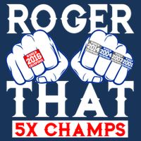 Roger That 5 Time World Champions Rings T-Shirt