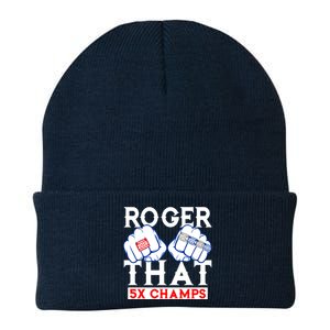 Roger That 5 Time World Champions Rings Knit Cap Winter Beanie