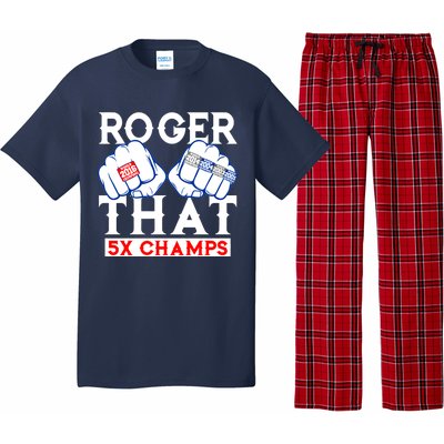 Roger That 5 Time World Champions Rings Pajama Set