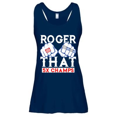 Roger That 5 Time World Champions Rings Ladies Essential Flowy Tank