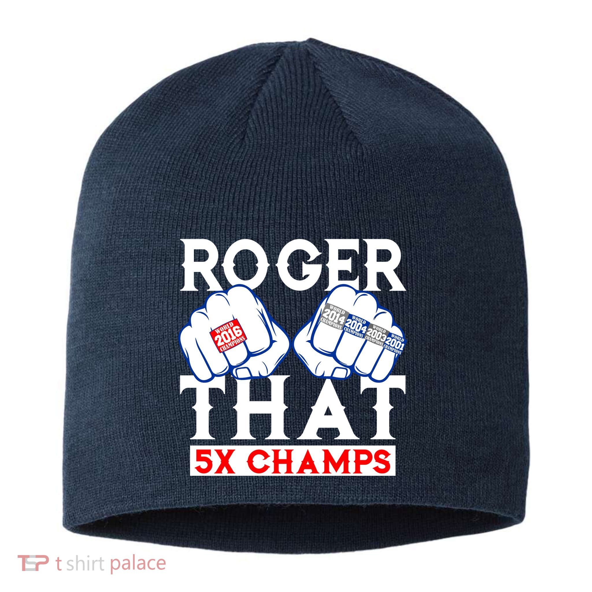 Roger That 5 Time World Champions Rings Sustainable Beanie