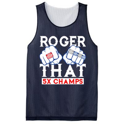 Roger That 5 Time World Champions Rings Mesh Reversible Basketball Jersey Tank