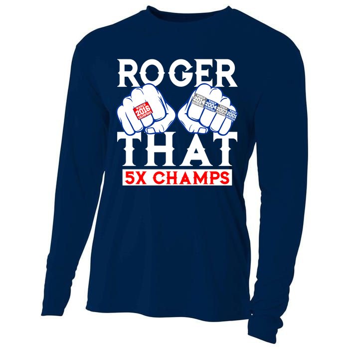 Roger That 5 Time World Champions Rings Cooling Performance Long Sleeve Crew