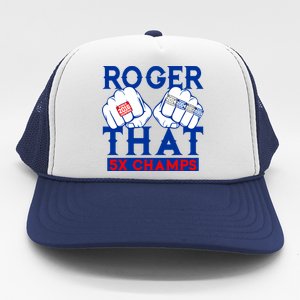 Roger That 5 Time World Champions Rings Trucker Hat