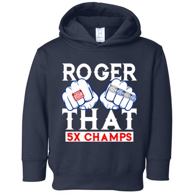 Roger That 5 Time World Champions Rings Toddler Hoodie