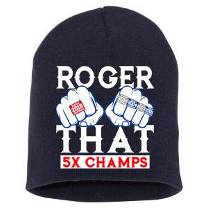 Roger That 5 Time World Champions Rings Short Acrylic Beanie