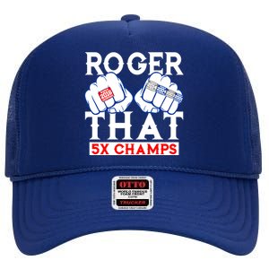 Roger That 5 Time World Champions Rings High Crown Mesh Back Trucker Hat