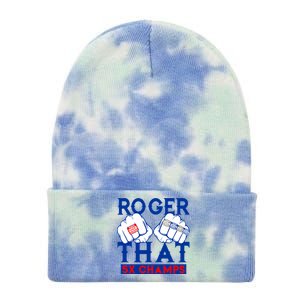 Roger That 5 Time World Champions Rings Tie Dye 12in Knit Beanie