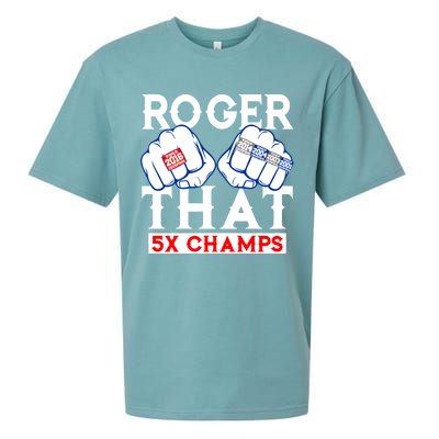 Roger That 5 Time World Champions Rings Sueded Cloud Jersey T-Shirt