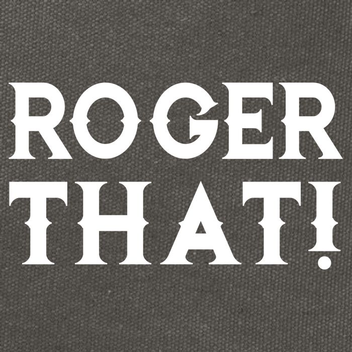 Roger That! Comedic Funny Cotton Canvas Backpack