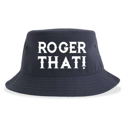 Roger That! Comedic Funny Sustainable Bucket Hat