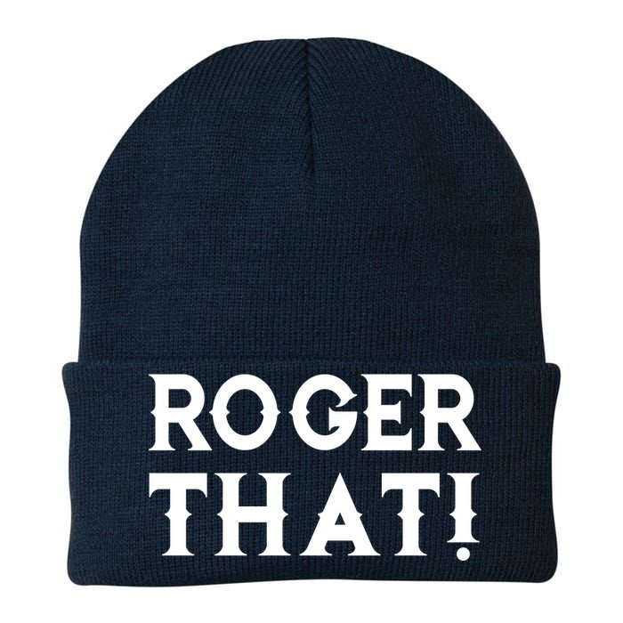 Roger That! Comedic Funny Knit Cap Winter Beanie