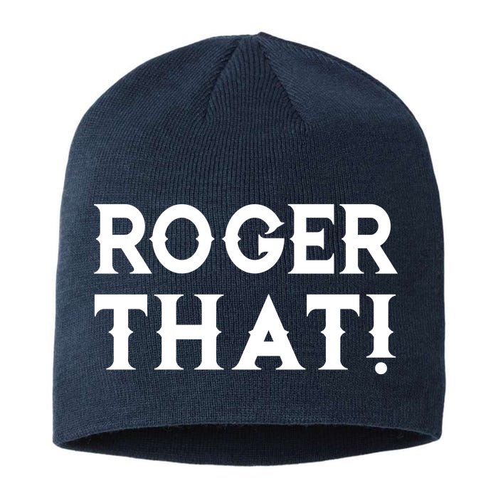 Roger That! Comedic Funny Sustainable Beanie