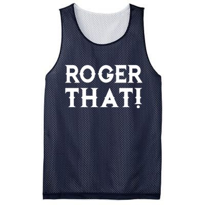 Roger That! Comedic Funny Mesh Reversible Basketball Jersey Tank