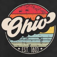 Retro Ohio Home State Oh Cool 70s Style Sunset 11oz C Handle Ceramic Mug