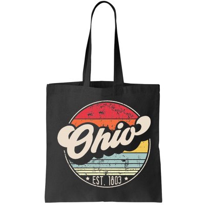 Retro Ohio Home State Oh Cool 70s Style Sunset Bag