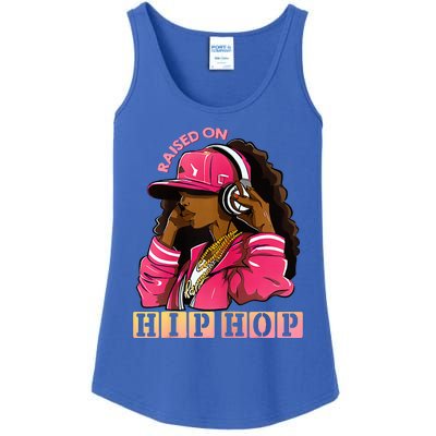 RAISED ON HIP HOP Fashion 50th Rap Anniversary Ladies Essential Tank