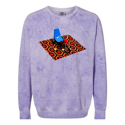 Redrum Overlook Hotel Tricycle Colorblast Crewneck Sweatshirt