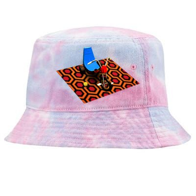 Redrum Overlook Hotel Tricycle Tie-Dyed Bucket Hat