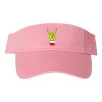 Rock On Hand Christmas Rock & Roll Elf Xmas Valucap Bio-Washed Visor