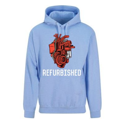 Refurbished Open Heart Surgery Recovery Open Heart Surgery Gift Unisex Surf Hoodie