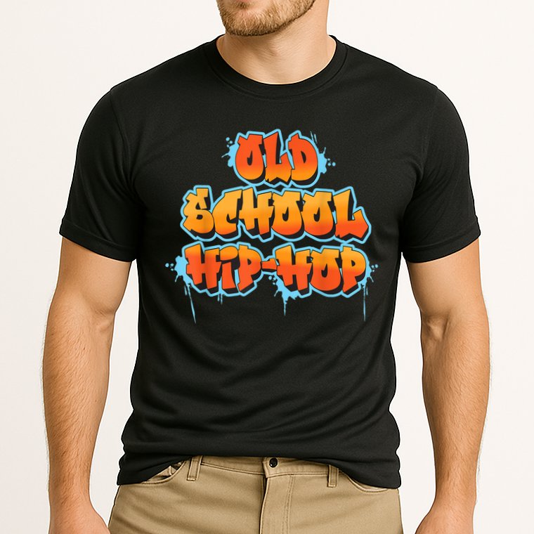 Retro Old Hip Hop Cooling Performance Crew T-Shirt