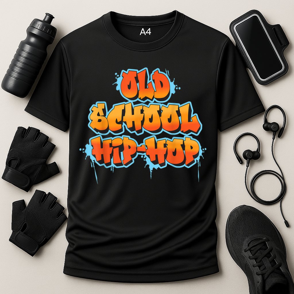 Retro Old Hip Hop Cooling Performance Crew T-Shirt