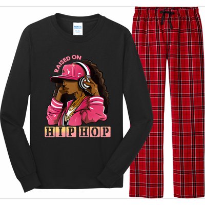 RAISED ON HIP HOP Fashion 50th Rap Anniversary Long Sleeve Pajama Set