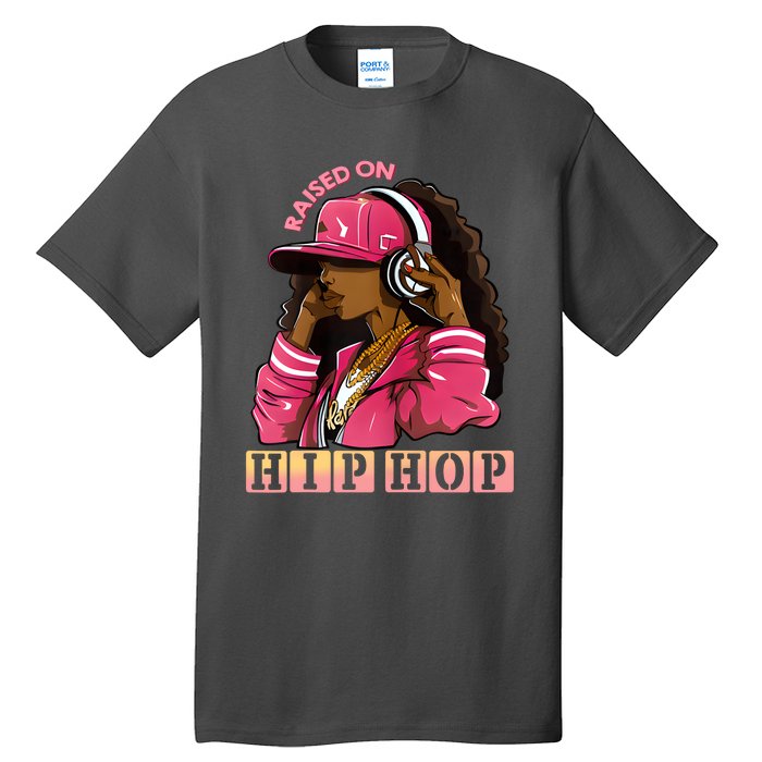 RAISED ON HIP HOP Fashion 50th Rap Anniversary Tall T-Shirt