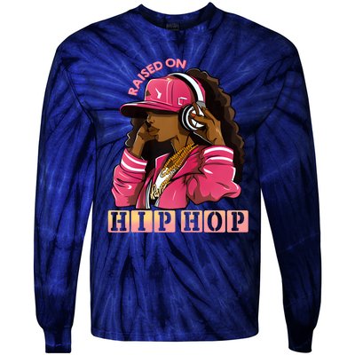 RAISED ON HIP HOP Fashion 50th Rap Anniversary Tie-Dye Long Sleeve Shirt